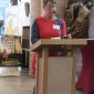 Maria Rummel im Gottesdienst