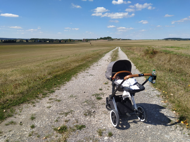 Pilgern mit Kinderwagen